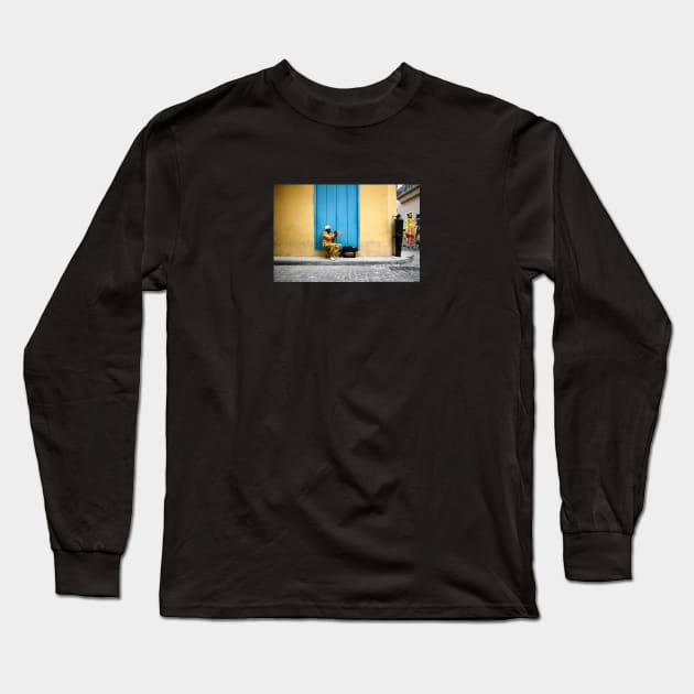 Cuba music Long Sleeve T-Shirt by opticpixil